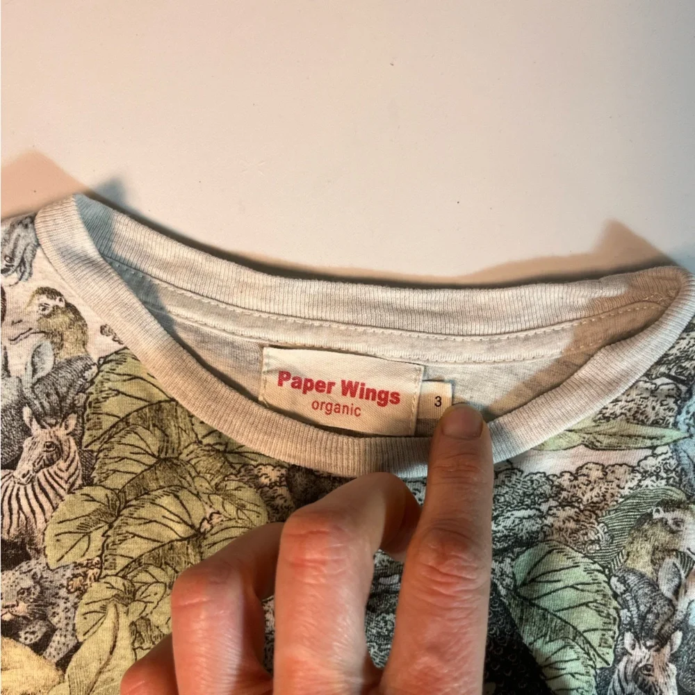Paper Wings Jungle Print short sleeve tee - Picture 3 of 3